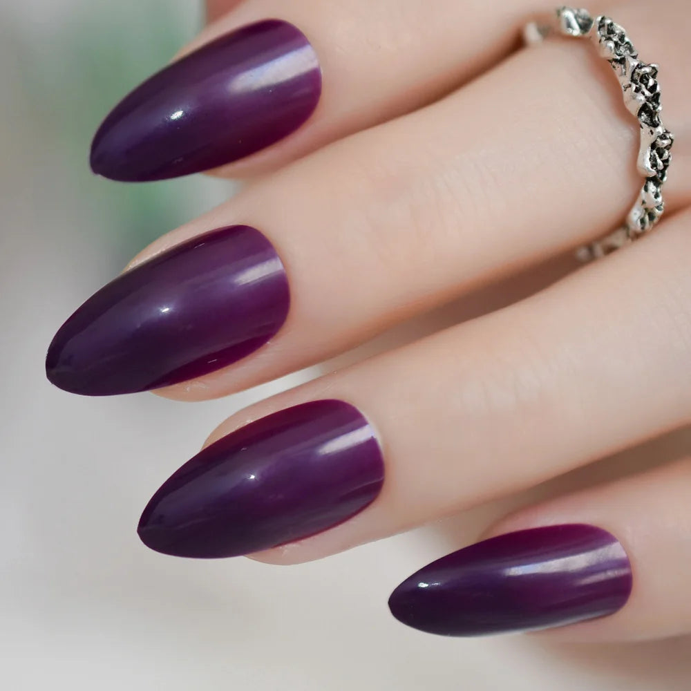Lunro Sleek Stiletto Set – Light Brown Press-On Nails | Fashion DIY Kit