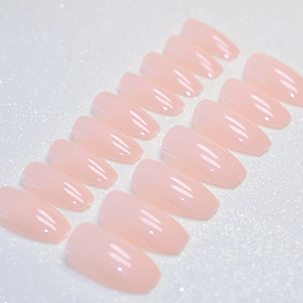 Lunro Sleek Stiletto Set – Light Brown Press-On Nails | Fashion DIY Kit