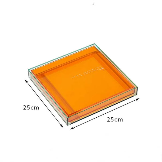 Modern Clear Bathroom Organizer Tray