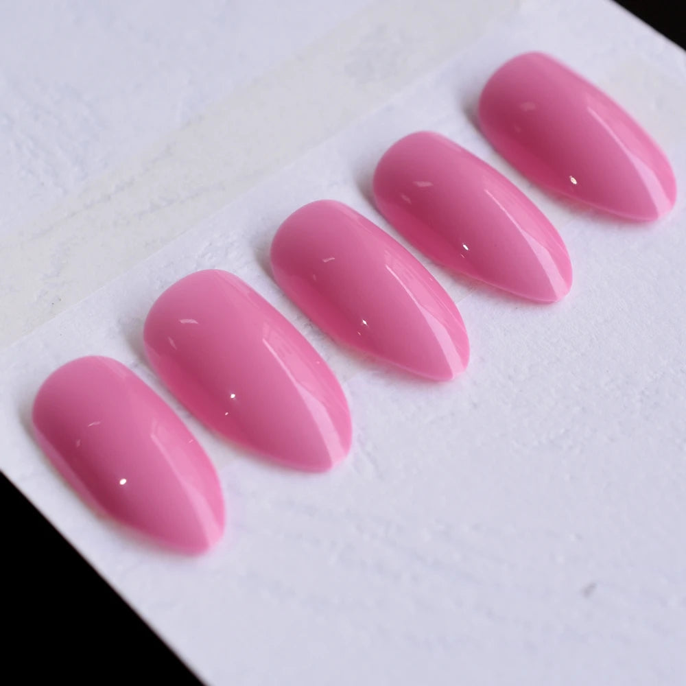 Lunro Sleek Stiletto Set – Light Brown Press-On Nails | Fashion DIY Kit
