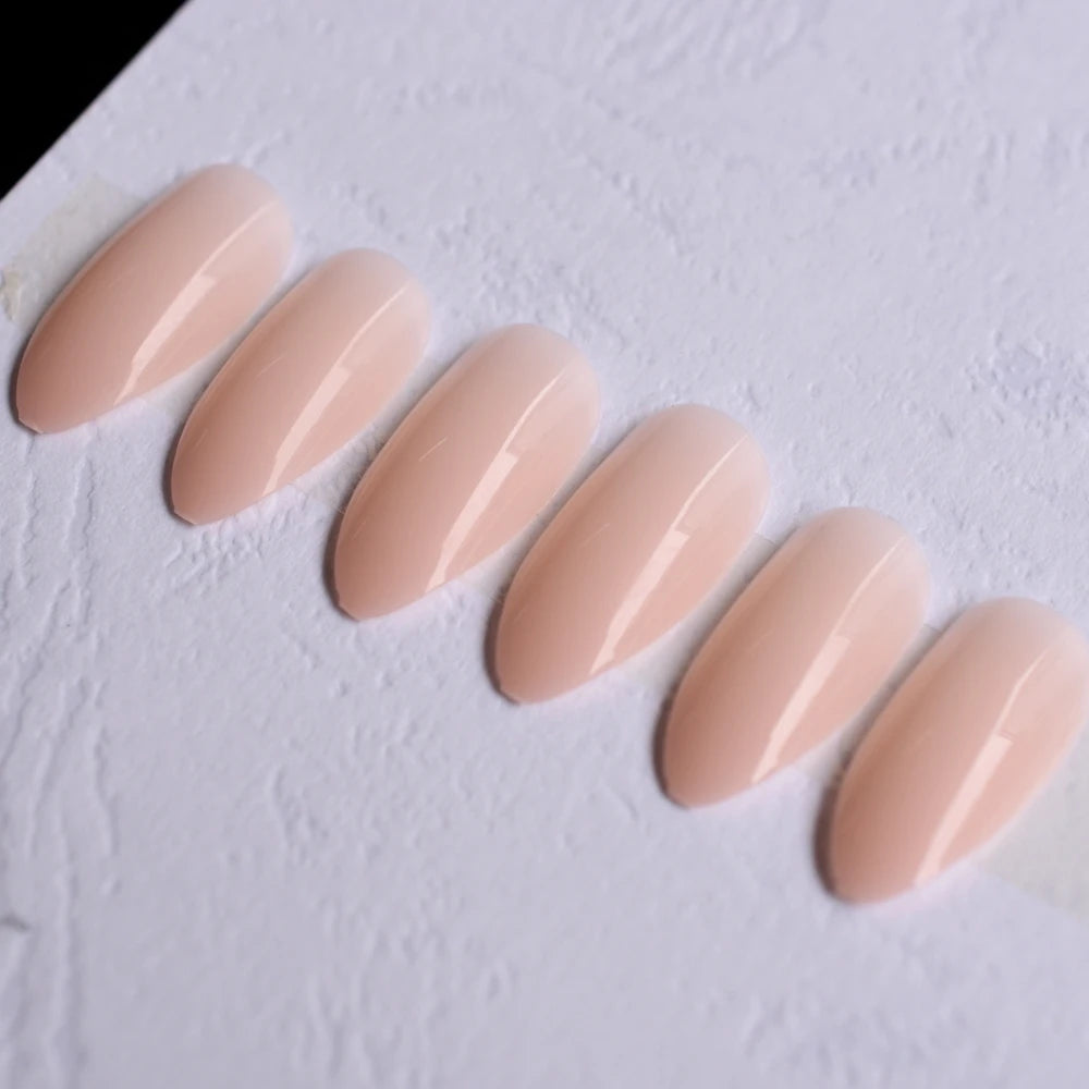Lunro Sleek Stiletto Set – Light Brown Press-On Nails | Fashion DIY Kit